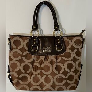 Coach Madison Julianne Op Art Signature Satchel (model #12963)